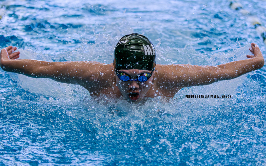 boy swimming